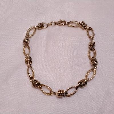 VIntage Itaor Italian Gold Vermeil 8" Bracelet