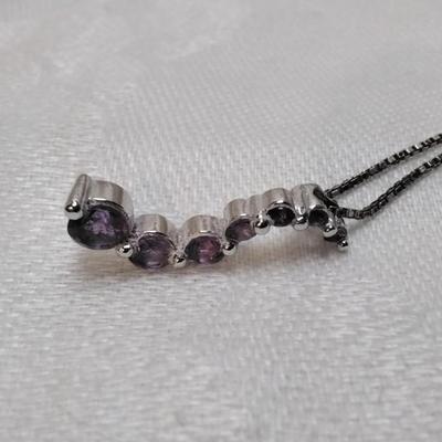 Amethyst 16" 925 Necklace