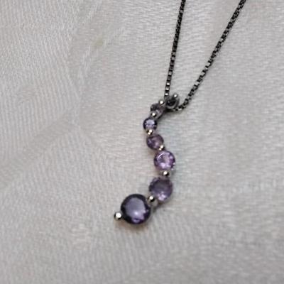 Amethyst 16" 925 Necklace