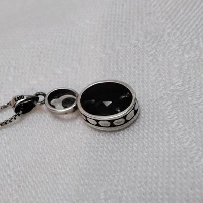 Antique Garnet 925 18" Necklace