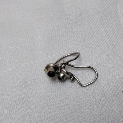 Antique Garnet 925 Earrings