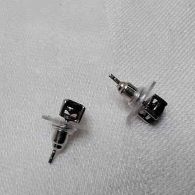Vintage Garnet Stud 925 Earrings