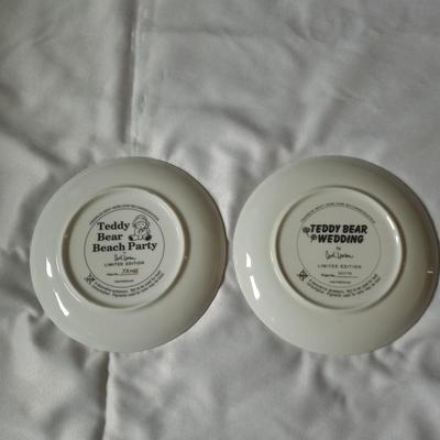 FIVE FRANKLIN MINT LIMITED EDITIONS TEDDY BEAR COLLECTOR PLATES