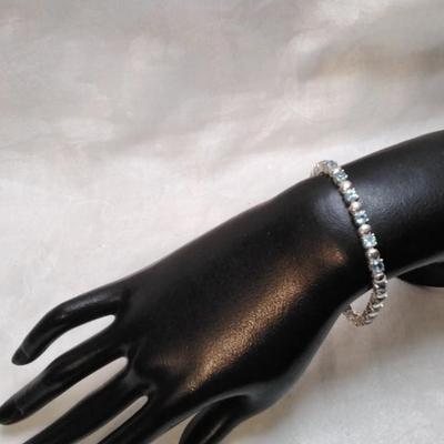 Aquamarine 925 7" Bracelet