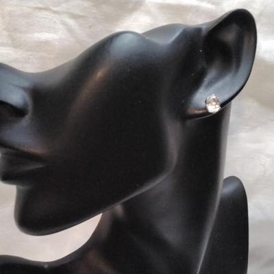 Aquamarine 925 Stud Earrings