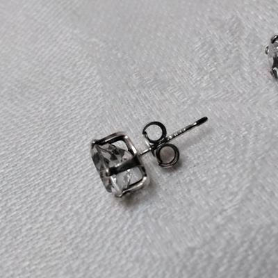 Aquamarine 925 Stud Earrings