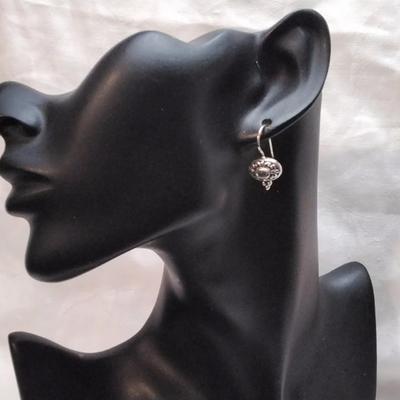 Vintage Aquamarine 925 Earrings