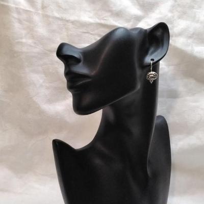 Vintage Aquamarine 925 Earrings
