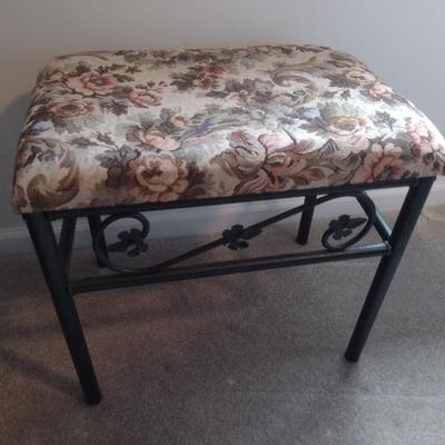 Metal Framed Cushioned Seat Bench Choice A