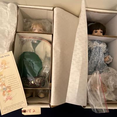 Gorham Days of the Week Doll Complete Set