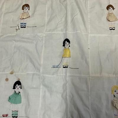 Vintage Embroidered Baby Blanket