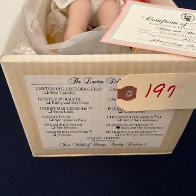 The Lawton Doll Co. "Classic Plaything Katie and her Kewpie" Doll