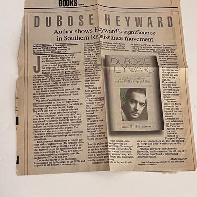 "Porgy" by DuBose Heyward lot
