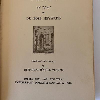 "Porgy" by DuBose Heyward lot