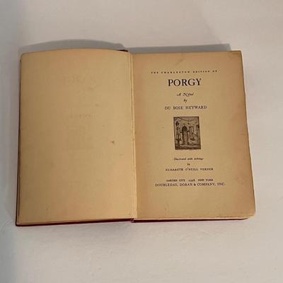"Porgy" by DuBose Heyward lot