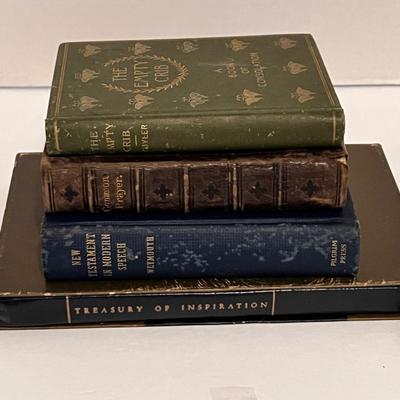 Vintage to Antique Religious Book Lot