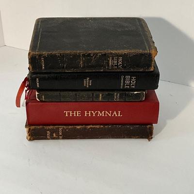 Vintage Bible and Hymnals Lot