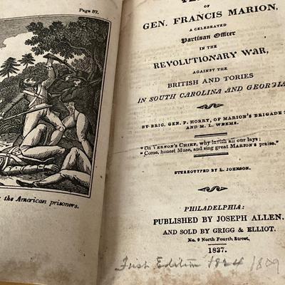 Life of Gen. Francis Marion Book
