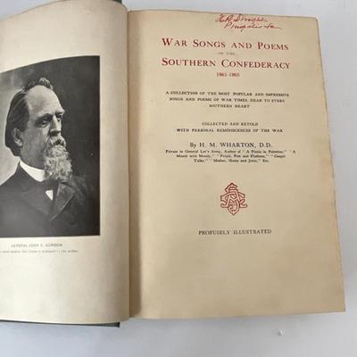 War Songs and Poems of the Southern Confederacy Book (1904)