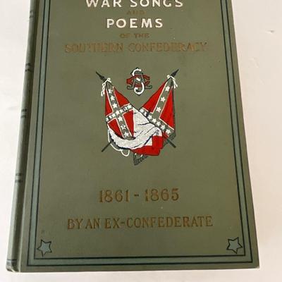 War Songs and Poems of the Southern Confederacy Book (1904)