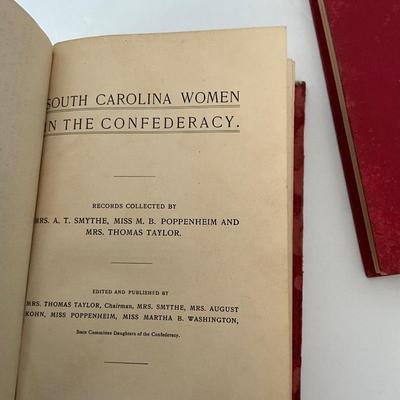 SC Women in the Confederacy Book Lot