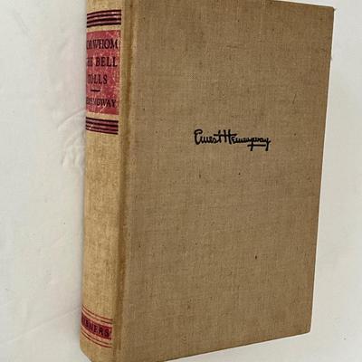 Ernest Hemingway "For Whom the Bell Tollsâ€ book