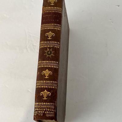 1798 Langhorne's Plutarch Lives translated from the original Greek