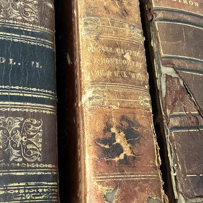 3 Antique Book Lot
