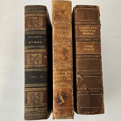 3 Antique Book Lot