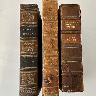 3 Antique Book Lot