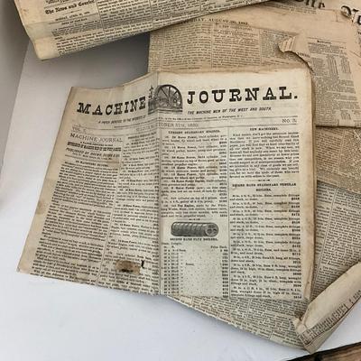 Antique Newspaper Clipping Lot