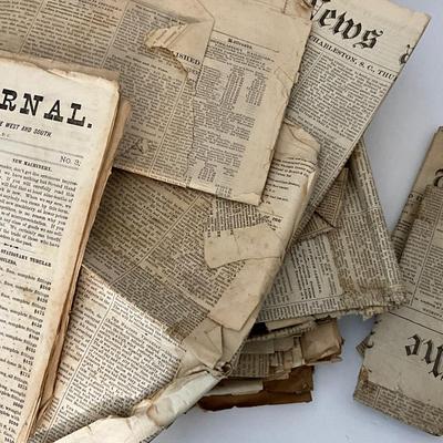 Antique Newspaper Clipping Lot