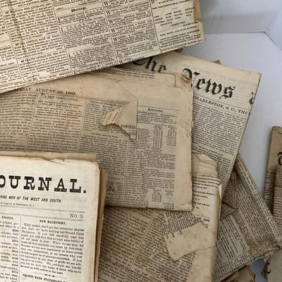 Antique Newspaper Clipping Lot