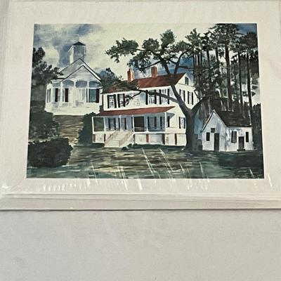Framed Pinopolis, SC Watercolor by Irene R Simmons