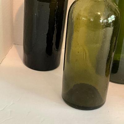 Antique Green Bottle Lot