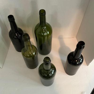 Antique Green Bottle Lot