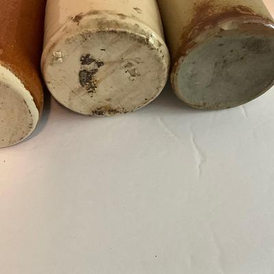 Antique Pottery Bar Bottle Lot