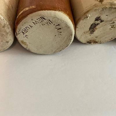 Antique Pottery Bar Bottle Lot
