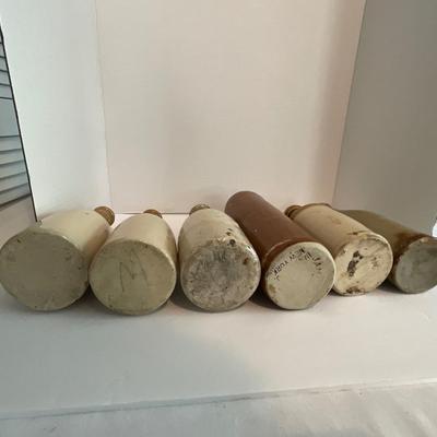 Antique Pottery Bar Bottle Lot
