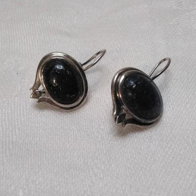 Vintage Lapis Lazuli 925 Earrings
