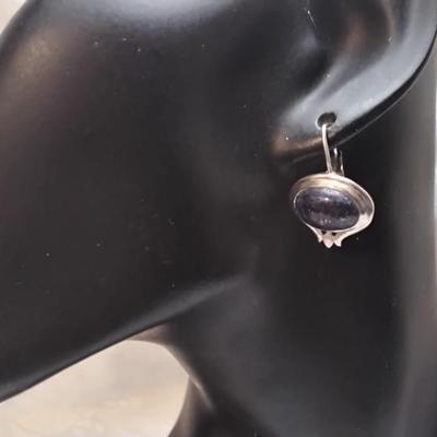 Vintage Lapis Lazuli 925 Earrings