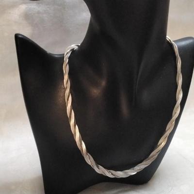 Triple Braided Milor Italian 925 18" Necklace