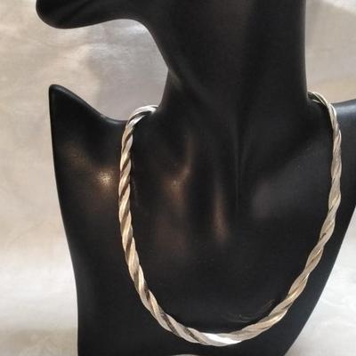 Triple Braided Milor Italian 925 18" Necklace