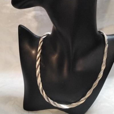 Triple Braided Milor Italian 925 18" Necklace