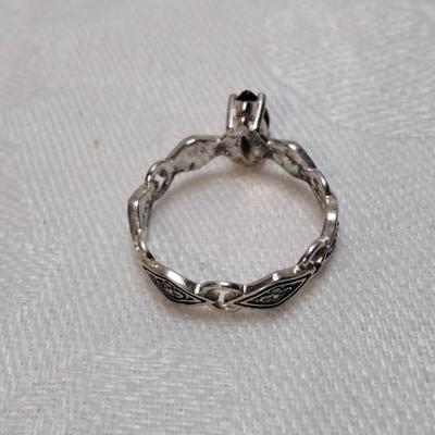 Vintage Garnet 925 Ring Size 6.5