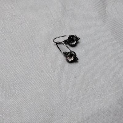 Antique Amethyst 925 Earrings