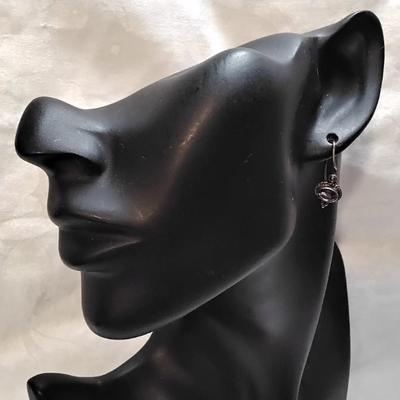 Antique Amethyst 925 Earrings
