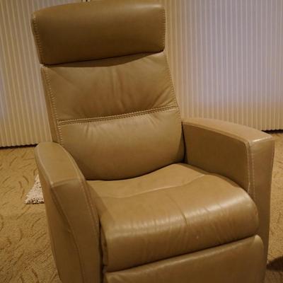 IMG NORWAY LEATHER SWIVEL ROCKER, RECLINER PRIME LATTE COLOR
