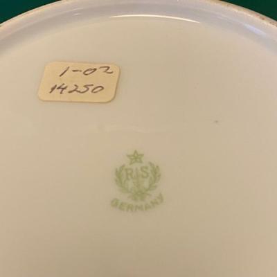RS Germany Porcelain Handled Dish and Cream and Sugar