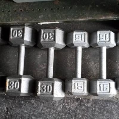 IRONMAN WEIGHT BENCH WITH HAND WEIGHTS
